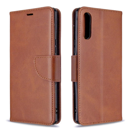 Retro Lambskin Texture Pure Color Horizontal Flip PU Leather Case with Holder & Card Slots & Wallet & Lanyard, For Sony Xperia L4, For LG K51