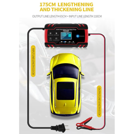 ANHTCzyx 12V 8A  / 24V 4A Automobile Battery Charger Motorcycle Battery Repair Type AGM