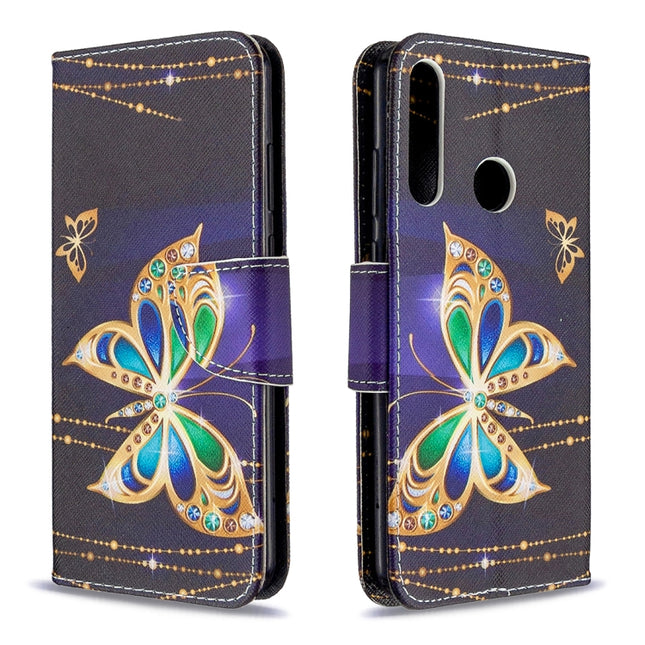 Colored Drawing Pattern Horizontal Flip Leather Case with Holder & Card Slots & Wallet, For Huawei Y6P, For Huawei Honor 9A