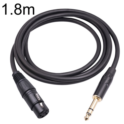 6.35mm 1/4 TRS Male to XLR 3pin Female Microphone Cable, 1m, 1.8m, 3m, 5m, 10m