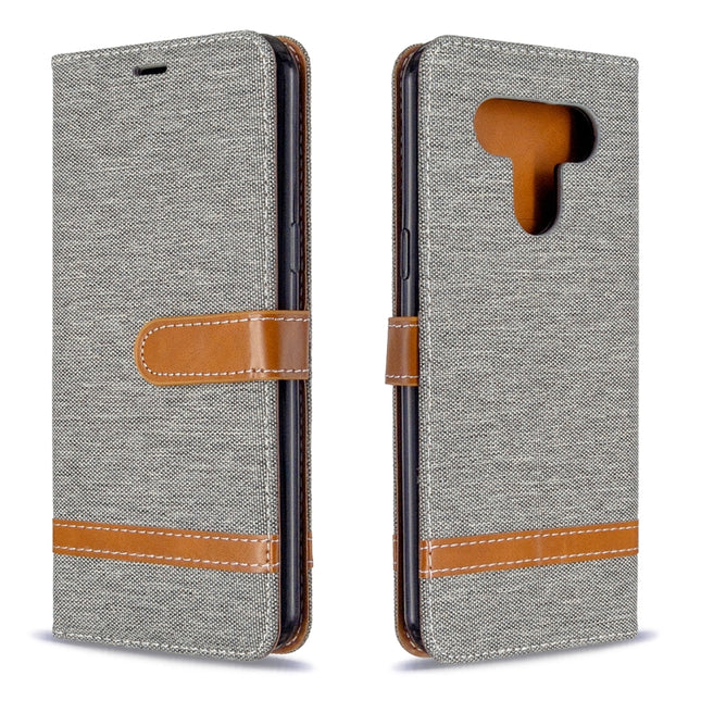 Color Matching Denim Texture Horizontal Flip Leather Case with Holder & Card Slots & Wallet & Lanyard, For LG K51, For Sony Xperia L4