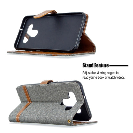 Color Matching Denim Texture Horizontal Flip Leather Case with Holder & Card Slots & Wallet & Lanyard, For LG K51, For Sony Xperia L4
