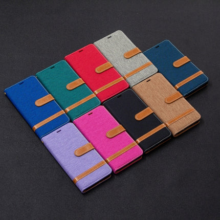 Color Matching Denim Texture Horizontal Flip Leather Case with Holder & Card Slots & Wallet & Lanyard, For LG K51, For Sony Xperia L4
