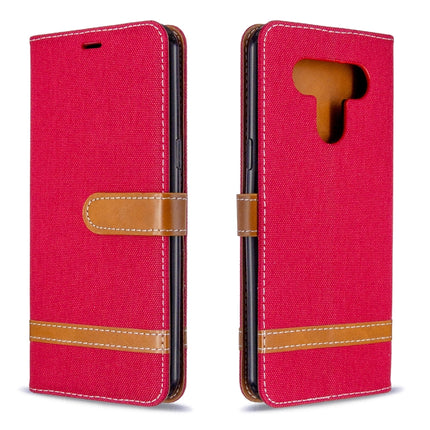 Color Matching Denim Texture Horizontal Flip Leather Case with Holder & Card Slots & Wallet & Lanyard, For LG K51, For Sony Xperia L4