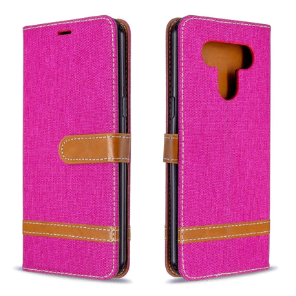 Color Matching Denim Texture Horizontal Flip Leather Case with Holder & Card Slots & Wallet & Lanyard, For LG K51, For Sony Xperia L4