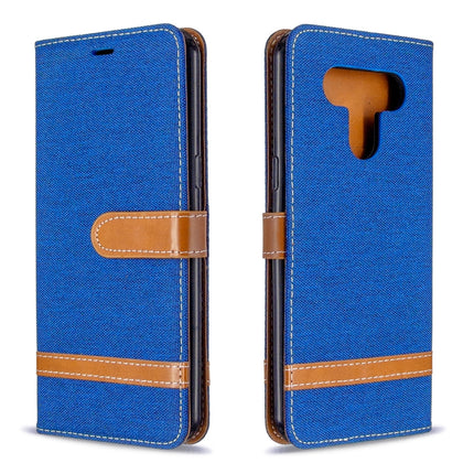 Color Matching Denim Texture Horizontal Flip Leather Case with Holder & Card Slots & Wallet & Lanyard, For LG K51, For Sony Xperia L4