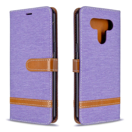 Color Matching Denim Texture Horizontal Flip Leather Case with Holder & Card Slots & Wallet & Lanyard, For LG K51, For Sony Xperia L4
