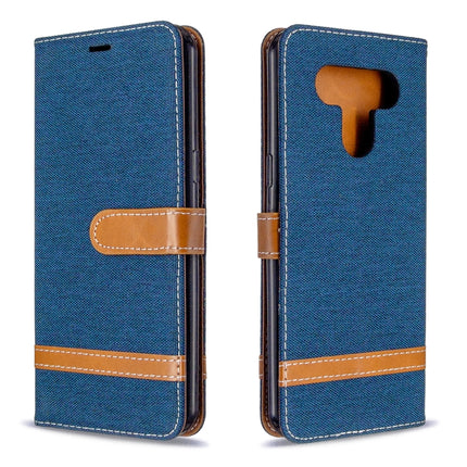 Color Matching Denim Texture Horizontal Flip Leather Case with Holder & Card Slots & Wallet & Lanyard, For LG K51, For Sony Xperia L4