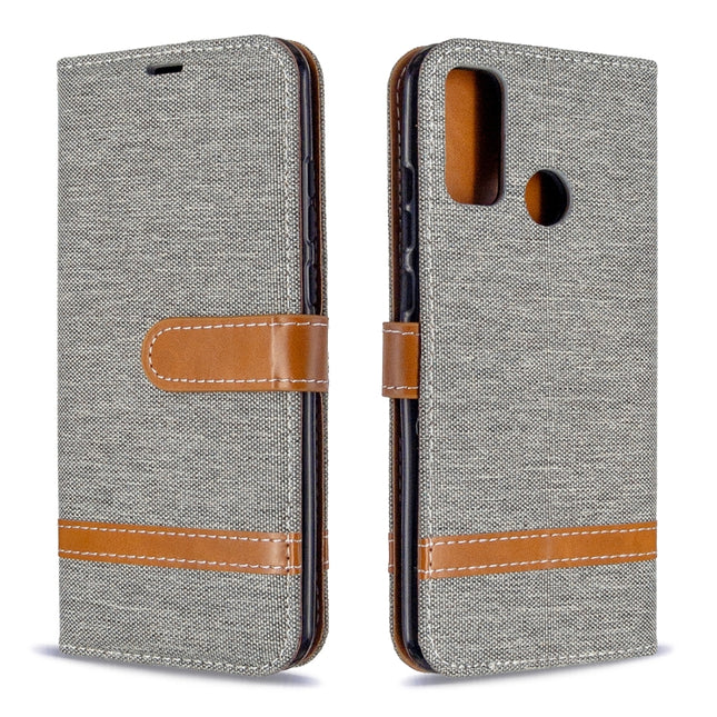 Color Matching Denim Texture Horizontal Flip Leather Case with Holder & Card Slots & Wallet & Lanyard, For Huawei P Smart (2020), For Huawei Y5P / Honor 9S