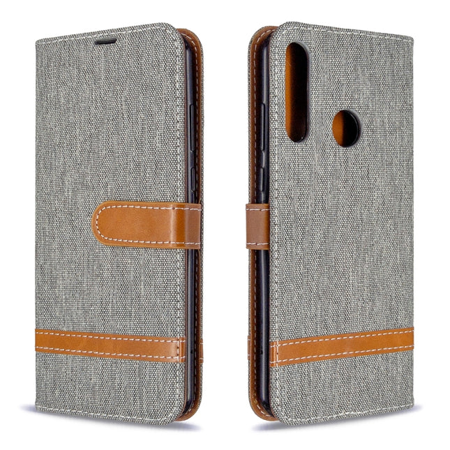 Color Matching Denim Texture Horizontal Flip Leather Case with Holder & Card Slots & Wallet & Lanyard, For Huawei Y6P, For Huawei Honor 9A