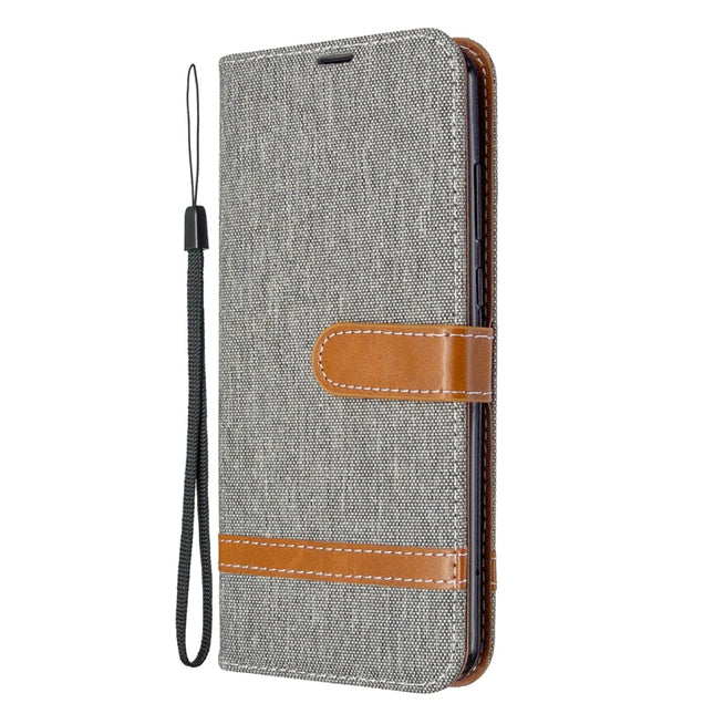 Color Matching Denim Texture Horizontal Flip Leather Case with Holder & Card Slots & Wallet & Lanyard, For Huawei Y6P, For Huawei Honor 9A