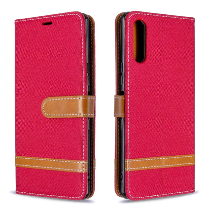 Color Matching Denim Texture Horizontal Flip Leather Case with Holder & Card Slots & Wallet & Lanyard, For LG K51, For Sony Xperia L4