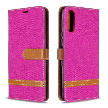Color Matching Denim Texture Horizontal Flip Leather Case with Holder & Card Slots & Wallet & Lanyard, For LG K51, For Sony Xperia L4