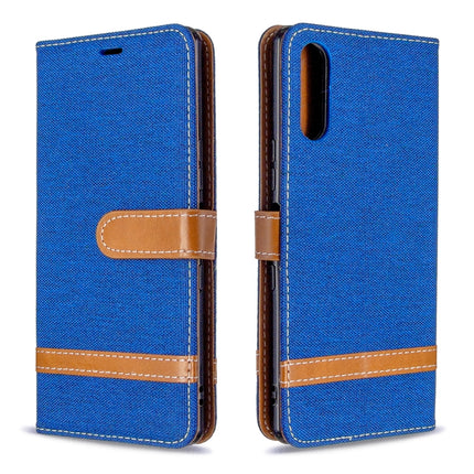 Color Matching Denim Texture Horizontal Flip Leather Case with Holder & Card Slots & Wallet & Lanyard, For LG K51, For Sony Xperia L4