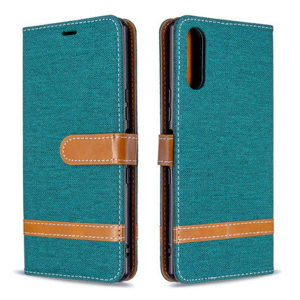 Color Matching Denim Texture Horizontal Flip Leather Case with Holder & Card Slots & Wallet & Lanyard, For LG K51, For Sony Xperia L4