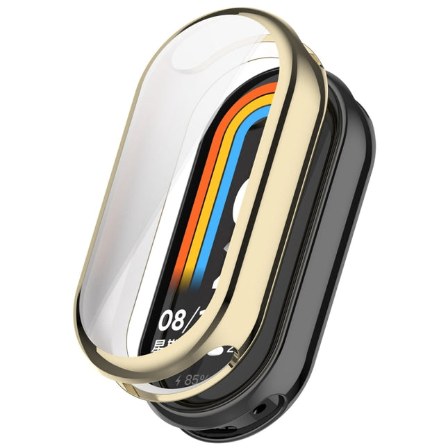 Full Coverage TPU Electroplating Watch Protective Cover, For Xiaomi Mi Band 8 / 9 Ceramic / 10 Ceramic
