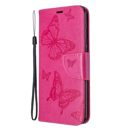 Two Butterflies Embossing Pattern Horizontal Flip Leather Case with Holder & Card Slot & Wallet & Lanyard, For Huawei P Smart (2020), For Huawei Y5P / Honor 9S, For Huawei Y6P, For Huawei Honor 9A