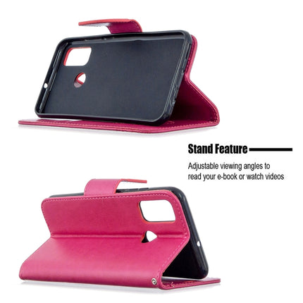 Two Butterflies Embossing Pattern Horizontal Flip Leather Case with Holder & Card Slot & Wallet & Lanyard, For Huawei P Smart (2020), For Huawei Y5P / Honor 9S, For Huawei Y6P, For Huawei Honor 9A