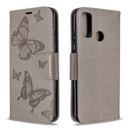 Two Butterflies Embossing Pattern Horizontal Flip Leather Case with Holder & Card Slot & Wallet & Lanyard, For Huawei P Smart (2020), For Huawei Y5P / Honor 9S, For Huawei Y6P, For Huawei Honor 9A