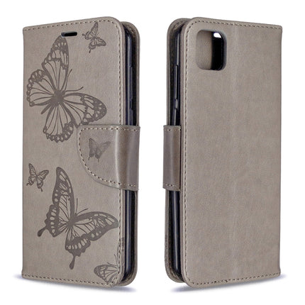 Two Butterflies Embossing Pattern Horizontal Flip Leather Case with Holder & Card Slot & Wallet & Lanyard, For Huawei P Smart (2020), For Huawei Y5P / Honor 9S, For Huawei Y6P, For Huawei Honor 9A