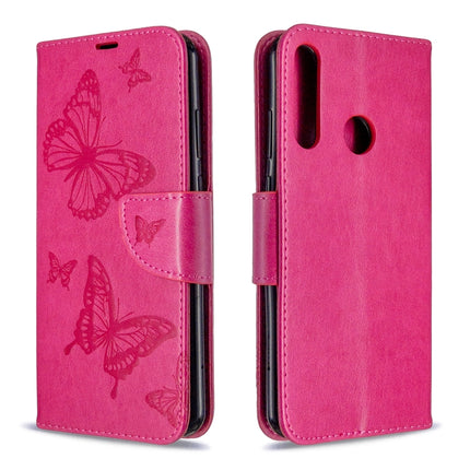 Two Butterflies Embossing Pattern Horizontal Flip Leather Case with Holder & Card Slot & Wallet & Lanyard, For Huawei P Smart (2020), For Huawei Y5P / Honor 9S, For Huawei Y6P, For Huawei Honor 9A