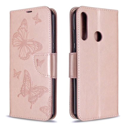 Two Butterflies Embossing Pattern Horizontal Flip Leather Case with Holder & Card Slot & Wallet & Lanyard, For Huawei P Smart (2020), For Huawei Y5P / Honor 9S, For Huawei Y6P, For Huawei Honor 9A