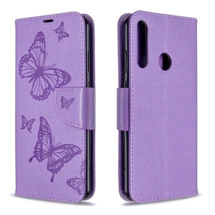 Two Butterflies Embossing Pattern Horizontal Flip Leather Case with Holder & Card Slot & Wallet & Lanyard, For Huawei P Smart (2020), For Huawei Y5P / Honor 9S, For Huawei Y6P, For Huawei Honor 9A