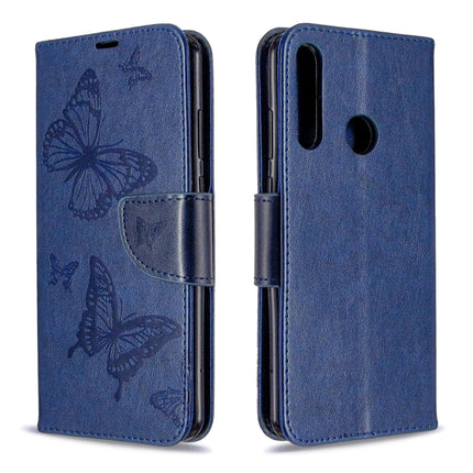 Two Butterflies Embossing Pattern Horizontal Flip Leather Case with Holder & Card Slot & Wallet & Lanyard, For Huawei P Smart (2020), For Huawei Y5P / Honor 9S, For Huawei Y6P, For Huawei Honor 9A