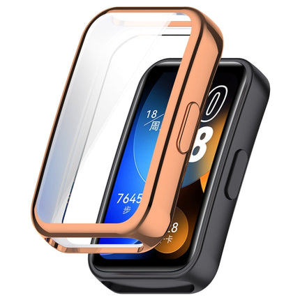 Full Coverage TPU Electroplating Watch Protective Case, For Huawei Band 10 / 9 / 8