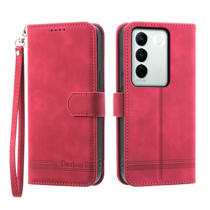 Dierfeng Dream Line Leather Phone Case, For vivo V27