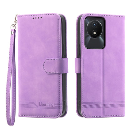 Dierfeng Dream Line Leather Phone Case, For vivo Y36, For vivo Y78, For vivo Y02a, For vivo Y56