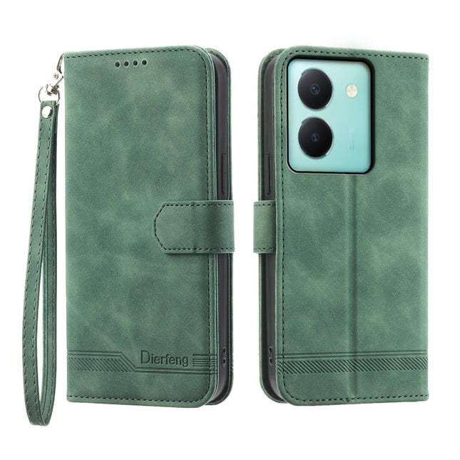 Dierfeng Dream Line Leather Phone Case, For vivo Y36, For vivo Y78, For vivo Y02a, For vivo Y56