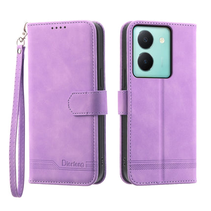 Dierfeng Dream Line Leather Phone Case, For vivo Y36, For vivo Y78, For vivo Y02a, For vivo Y56
