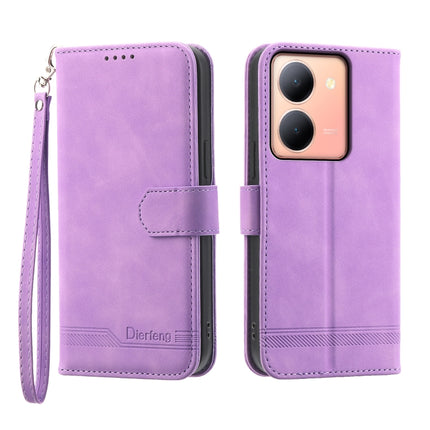 Dierfeng Dream Line Leather Phone Case, For vivo Y36, For vivo Y78, For vivo Y02a, For vivo Y56