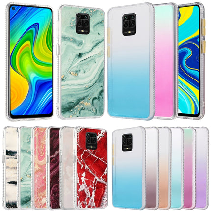 2pcs Gradient Marble Phone Case, For Xiaomi Redmi 9A, For Xiaomi Redmi 9C, For Xiaomi Redmi 9, For Xiaomi Redmi Note 9, For Xiaomi Redmi Note 9S
