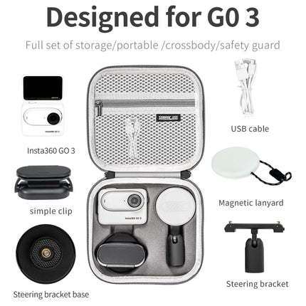 STARTRC Portable PU Storage Box Case, For Insta360 GO 3 / GO 3S