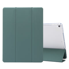 3-folding Electric Pressed Skin Texture Horizontal Flip Shockproof Transparent TPU + PU Leather Case with Holder & Pen Slot & Sleep / Wake-up Function, For iPad Air (2019)/Pro 10.5 (2017), For iPad mini (2019) / mini 4, For iPad Pro 11 inch (2020)