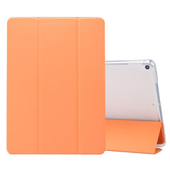 3-folding Electric Pressed Skin Texture Horizontal Flip Shockproof Transparent TPU + PU Leather Case with Holder & Pen Slot & Sleep / Wake-up Function, For iPad Air (2019)/Pro 10.5 (2017), For iPad mini (2019) / mini 4, For iPad Pro 11 inch (2020)