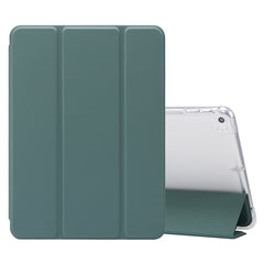 3-folding Electric Pressed Skin Texture Horizontal Flip Shockproof Transparent TPU + PU Leather Case with Holder & Pen Slot & Sleep / Wake-up Function, For iPad Air (2019)/Pro 10.5 (2017), For iPad mini (2019) / mini 4, For iPad Pro 11 inch (2020)