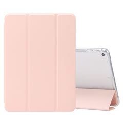 3-folding Electric Pressed Skin Texture Horizontal Flip Shockproof Transparent TPU + PU Leather Case with Holder & Pen Slot & Sleep / Wake-up Function, For iPad Air (2019)/Pro 10.5 (2017), For iPad mini (2019) / mini 4, For iPad Pro 11 inch (2020)