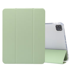 3-folding Electric Pressed Skin Texture Horizontal Flip Shockproof Transparent TPU + PU Leather Case with Holder & Pen Slot & Sleep / Wake-up Function, For iPad Air (2019)/Pro 10.5 (2017), For iPad mini (2019) / mini 4, For iPad Pro 11 inch (2020)