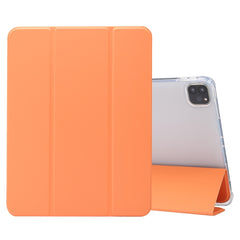 3-folding Electric Pressed Skin Texture Horizontal Flip Shockproof Transparent TPU + PU Leather Case with Holder & Pen Slot & Sleep / Wake-up Function, For iPad Air (2019)/Pro 10.5 (2017), For iPad mini (2019) / mini 4, For iPad Pro 11 inch (2020)