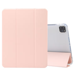 3-folding Electric Pressed Skin Texture Horizontal Flip Shockproof Transparent TPU + PU Leather Case with Holder & Pen Slot & Sleep / Wake-up Function, For iPad Air (2019)/Pro 10.5 (2017), For iPad mini (2019) / mini 4, For iPad Pro 11 inch (2020)