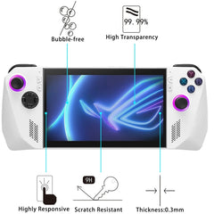 25pcs 9H 0.3mm Explosion-proof Tempered Glass Film, For ASUS Rog Ally X 7.0, For ASUS ROG Ally