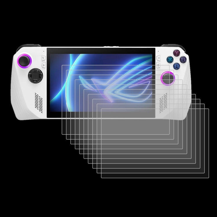 25pcs 9H 0.3mm Explosion-proof Tempered Glass Film, For ASUS Rog Ally X 7.0, For ASUS ROG Ally