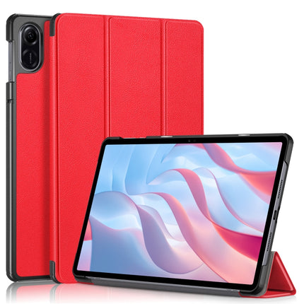 Custer Texture 3-Fold Holder Leather Smart Tablet Case, For Honor Pad X7 2025, For Honor Pad X9 Pro, For Honor Pad X9 / X8 Pro 11.5