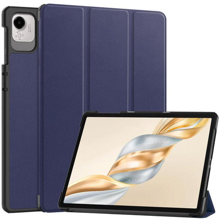 Custer Texture 3-Fold Holder Leather Smart Tablet Case, For Honor Pad X7 2025, For Honor Pad X9 Pro, For Honor Pad X9 / X8 Pro 11.5