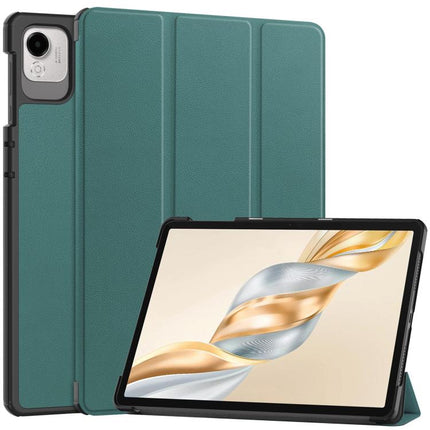 Custer Texture 3-Fold Holder Leather Smart Tablet Case, For Honor Pad X7 2025, For Honor Pad X9 Pro, For Honor Pad X9 / X8 Pro 11.5