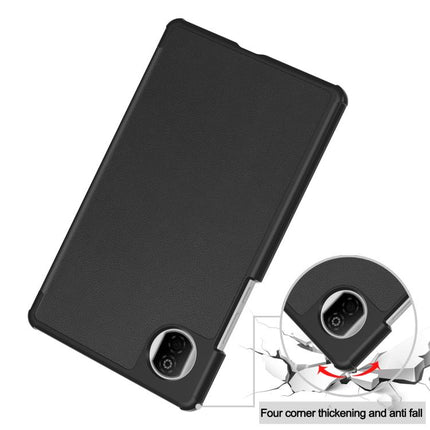 Custer Texture 3-Fold Holder Leather Smart Tablet Case, For Honor Pad X7 2025, For Honor Pad X9 Pro, For Honor Pad X9 / X8 Pro 11.5
