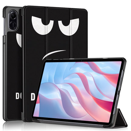 Coloured Drawing 3-Fold Holder Leather Tablet Case, For Honor Pad X9 / X8 Pro 11.5